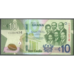 Ghana 10 Cedis 4 Mar 2019 P47