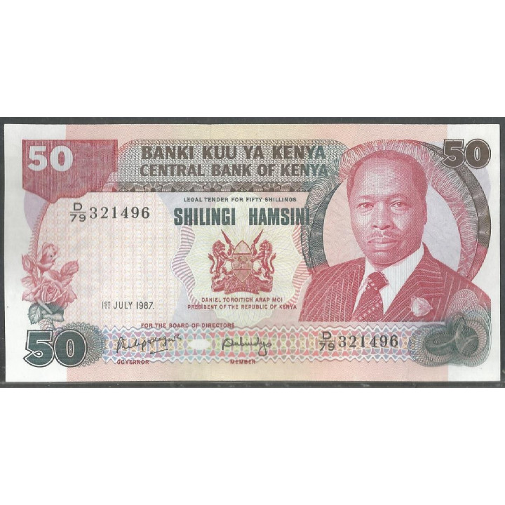 Kenya, 50 Shillings 1 Jul 1987 P22d