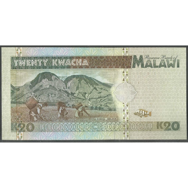 Malawi, 20 Kwacha 1 Jun 1995 P32