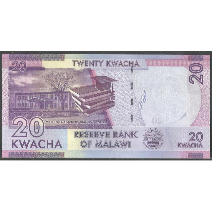 Malawi 20, Kwacha 1 Ene 2020 P63f
