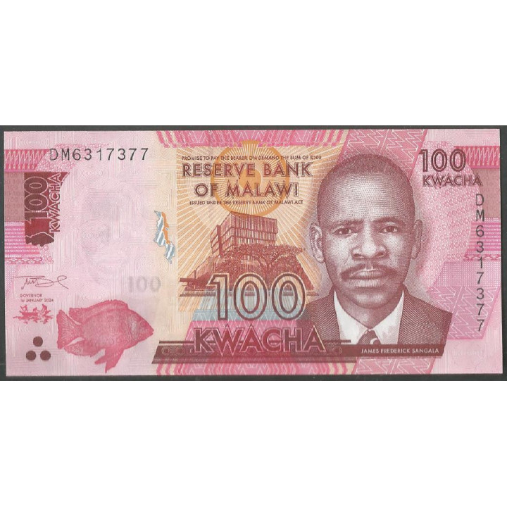 Malawi, 100 Kwacha 1 Ene 2024 P65f