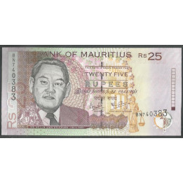 Mauricio, 25 Rupias 2006 P49c