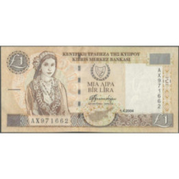 Chipre 1 Pound 1 Abr 2004 P60d