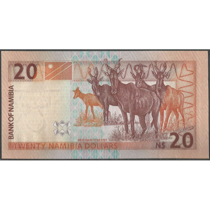 Namibia, 20 Dollars nd2002 P6a