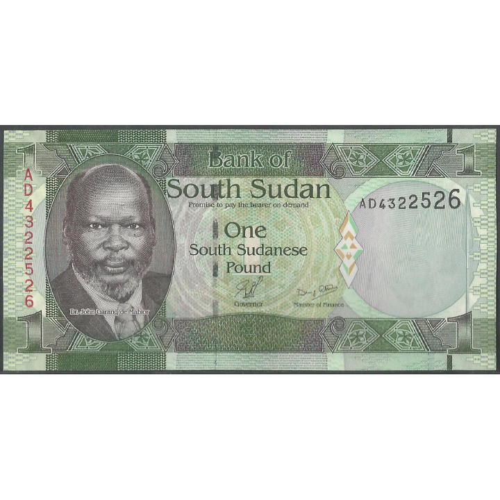 Sudan del Sur, 1 Pound ND2011 P7