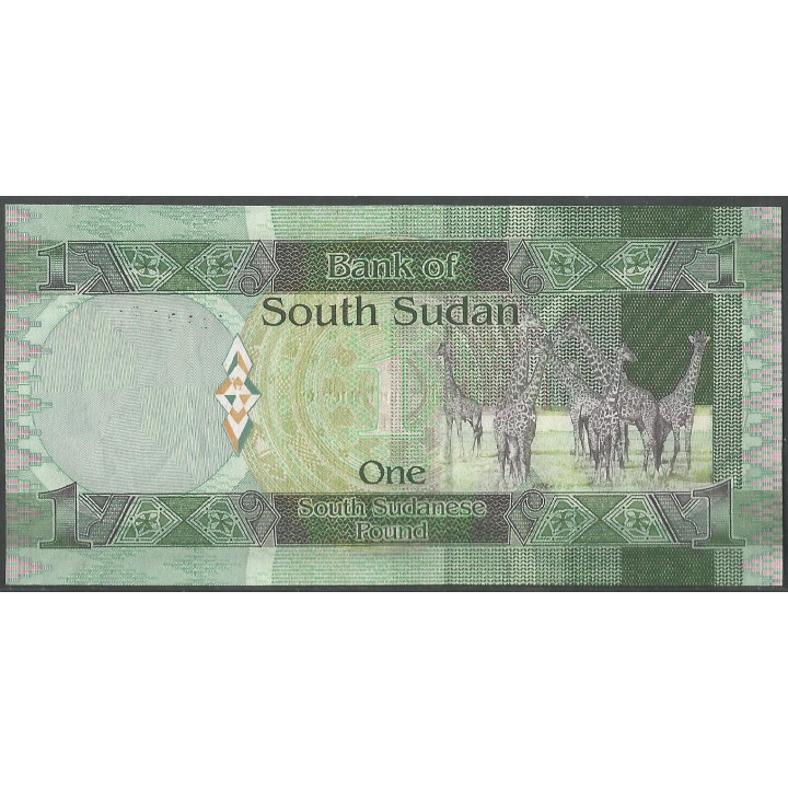 Sudan del Sur, 1 Pound ND2011 P7