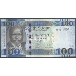 Sudan del Sur, 100 Pounds 2016 P15b