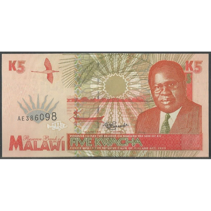 Malawi 5 Kwacha 1 Jun 1995 P30