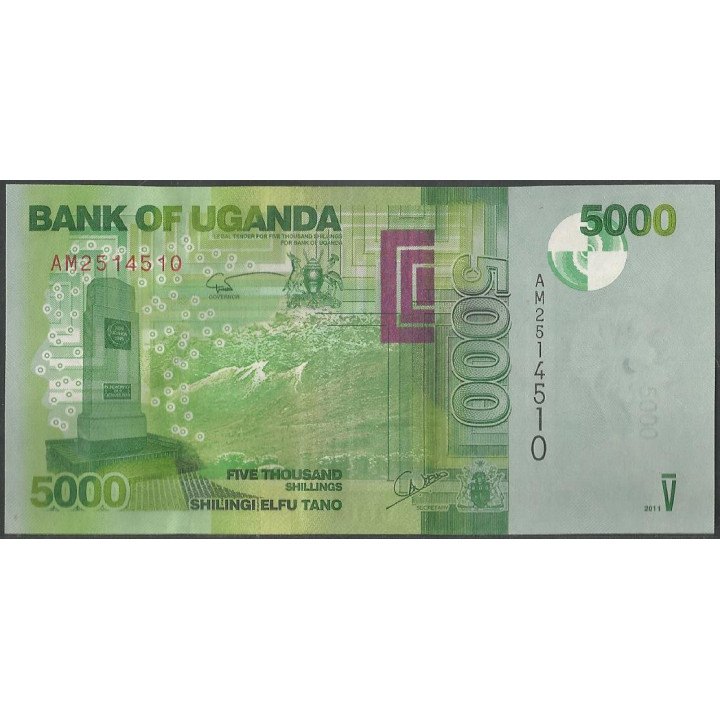 Uganda, 5.000 Shillings 2011 P51b