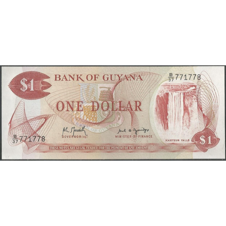 Guyana 1 Dollar ND1992 Firma 8 P21g