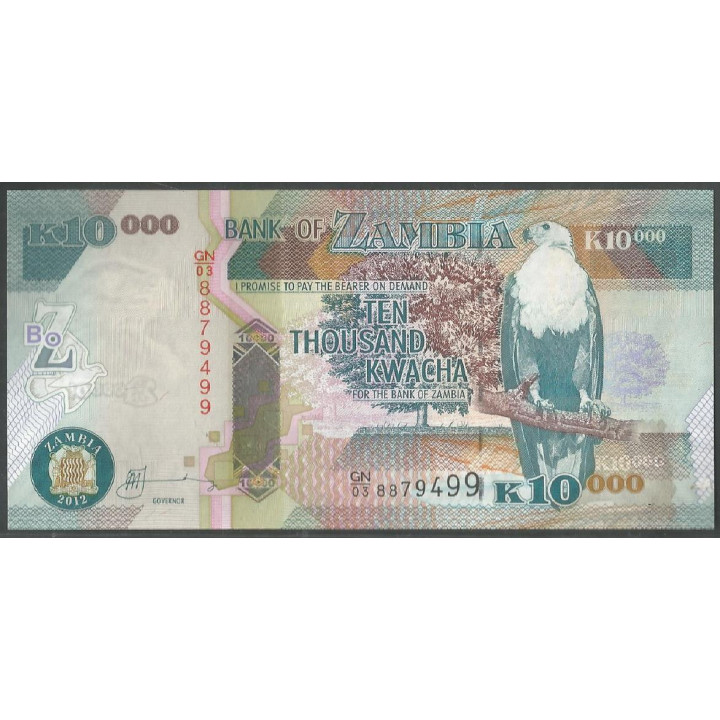 Zambia, 10.000 Kwacha 2012 P46h