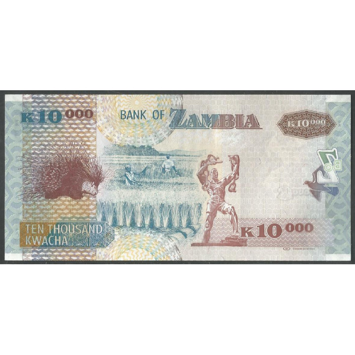 Zambia, 10.000 Kwacha 2012 P46h