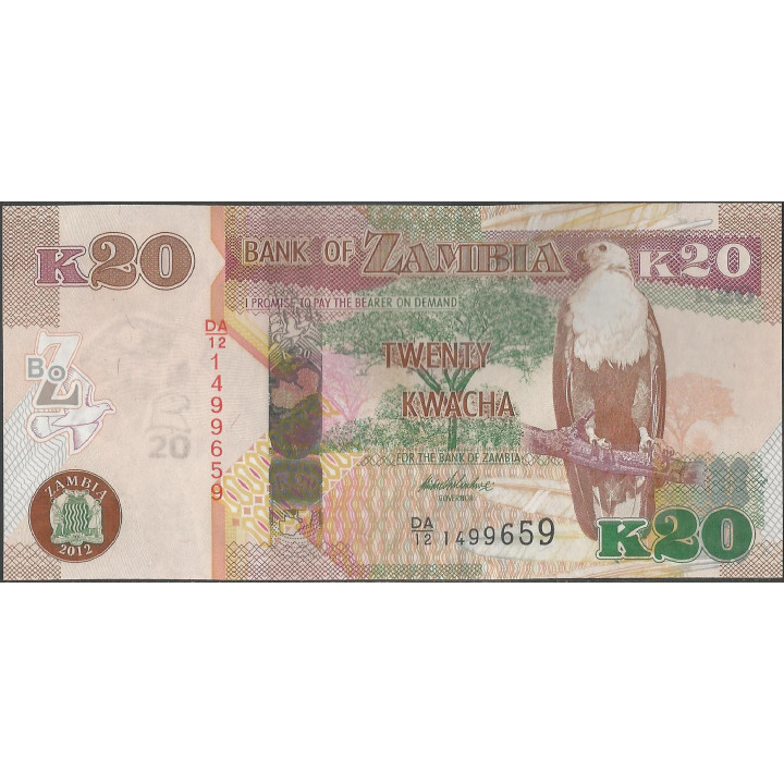 Zambia, 20 Kwacha 2012 P52a