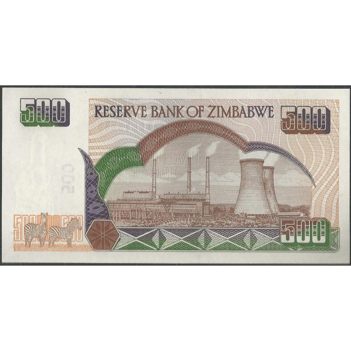 Zimbabwe, 500 Dollars 2001 P11a