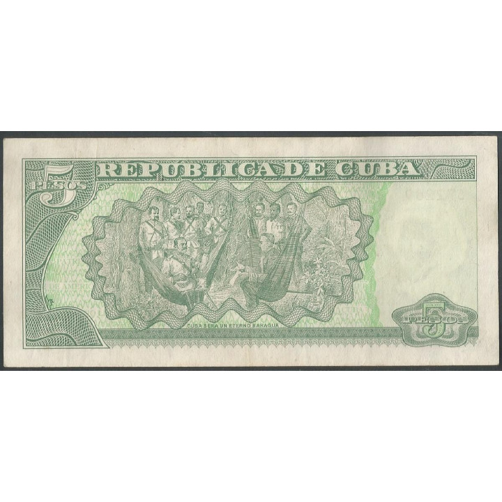 Cuba 5 Pesos 2011 P116l reverso