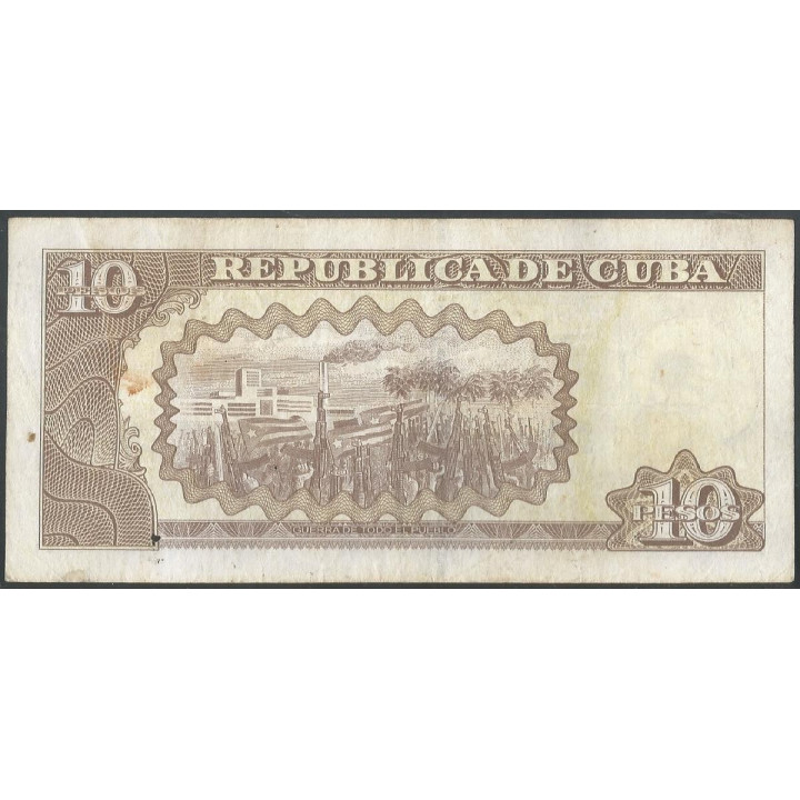 Cuba 10 Pesos 2016 P117r reverso