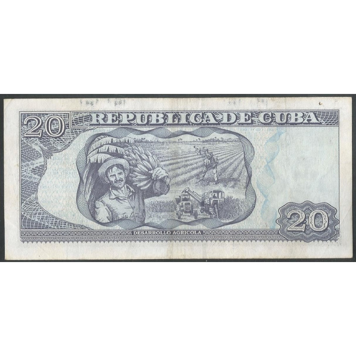 Cuba 20 Pesos 2017 P122l reverso