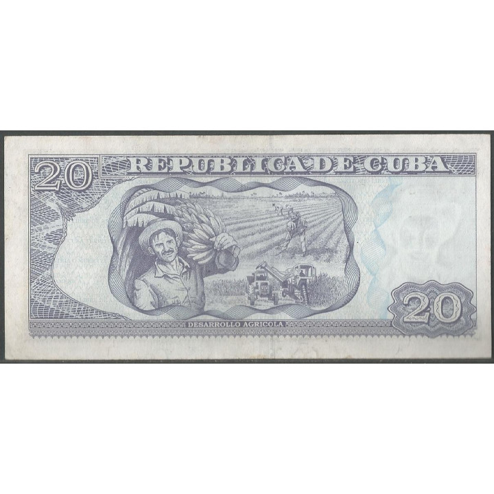 Cuba 20 Pesos 2019 P122n reverso