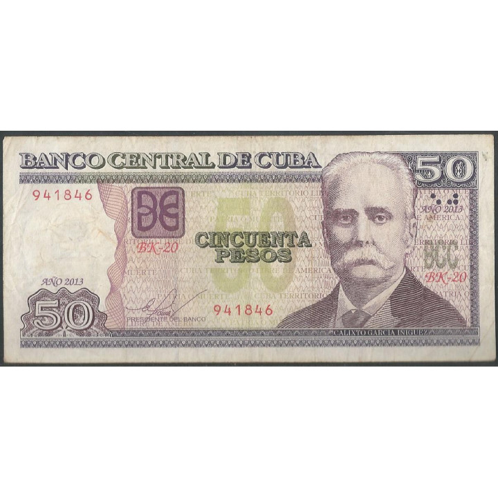 Cuba 50 Pesos 2013 P123h