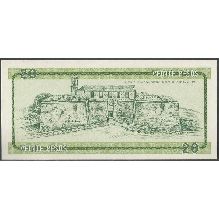 Cuba 20 Pesos ND PFX9 reverso