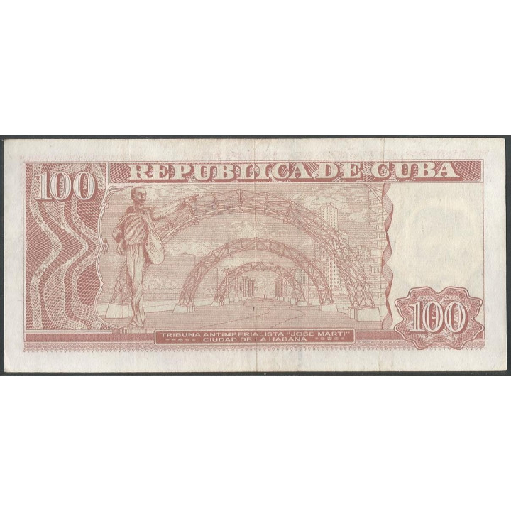Cuba 100 Pesos 2019 P129k reverso