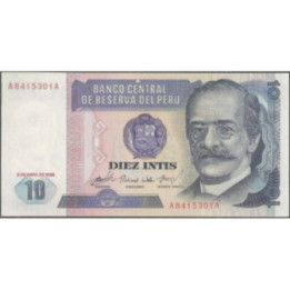 Peru 10 Intis 17 Ene 1986 P128