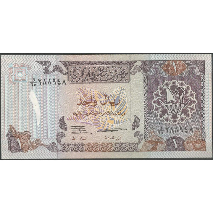 Qatar 1 Ryal ND1996 P14b