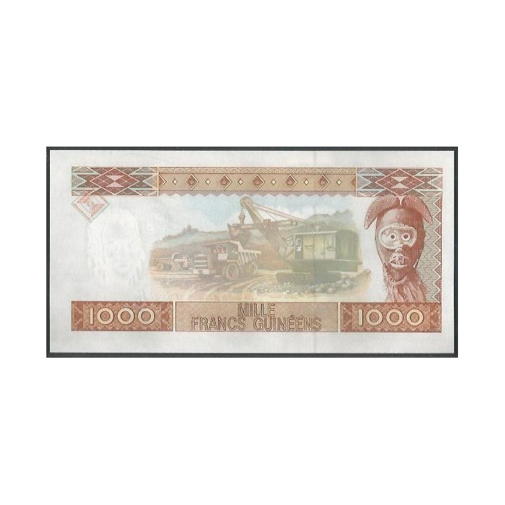 Guinea 1.000 Francs 1998 P37 reverso