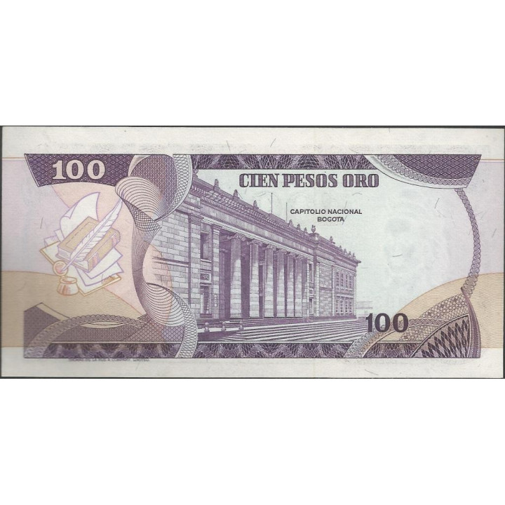 Billete de 100 Pesos 1 Ene 1980 BGW310 reverso