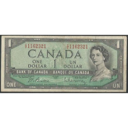 Canada 1 Dollar 1954 (1961-72) P75b