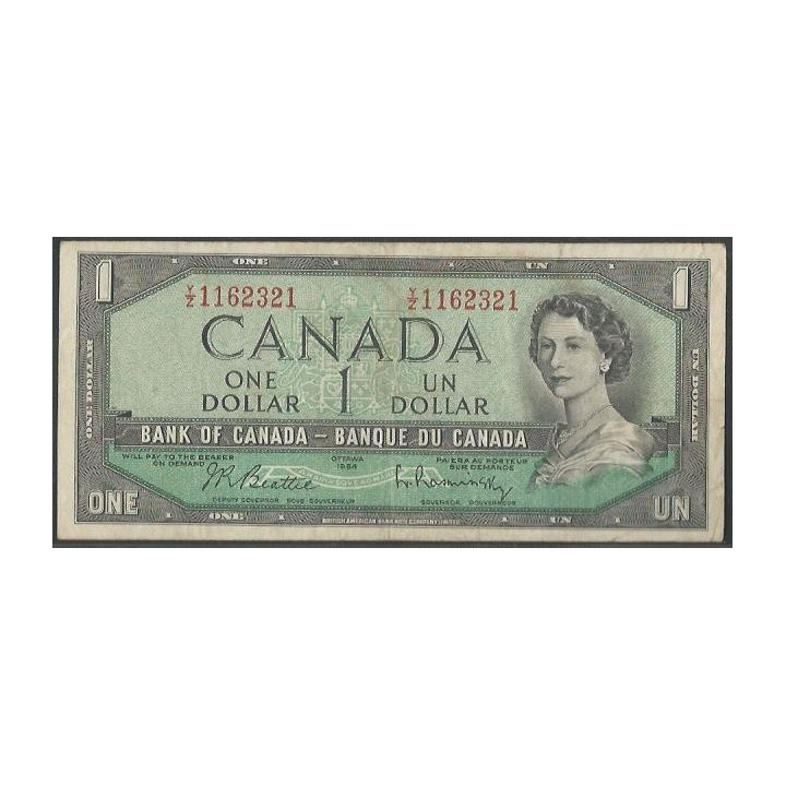Canada 1 Dollar 1954 (1961-72) P75b