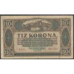 Hungria 10 Korona 1 Ene 1920 P60