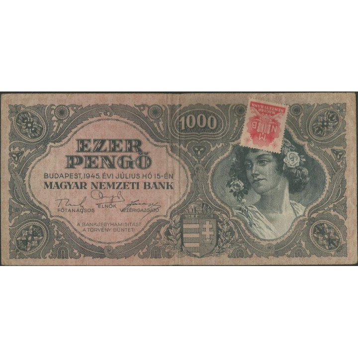 Hungria 1.000 Pengo 15 Jul 1945 P118b