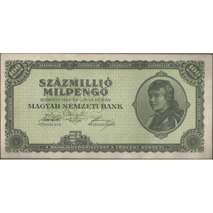 Hungria 100.000.000 Milpengo 3 Jun 1946 P130