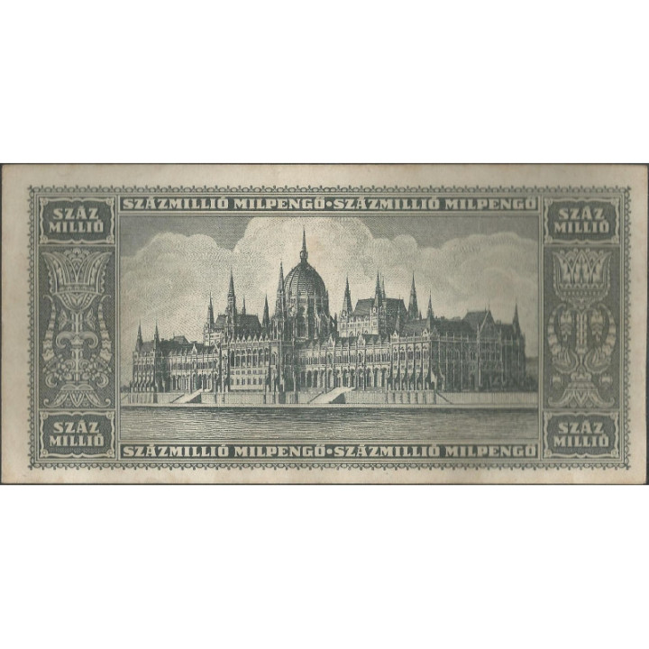 Hungria 100.000.000 Milpengo 3 Jun 1946 P130 reverso