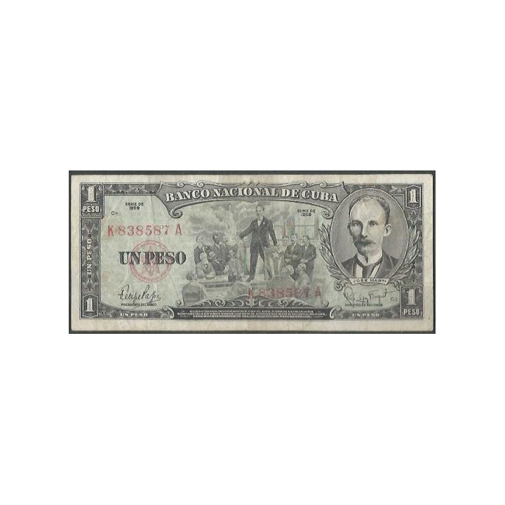 Cuba 1 Peso 1959 P90
