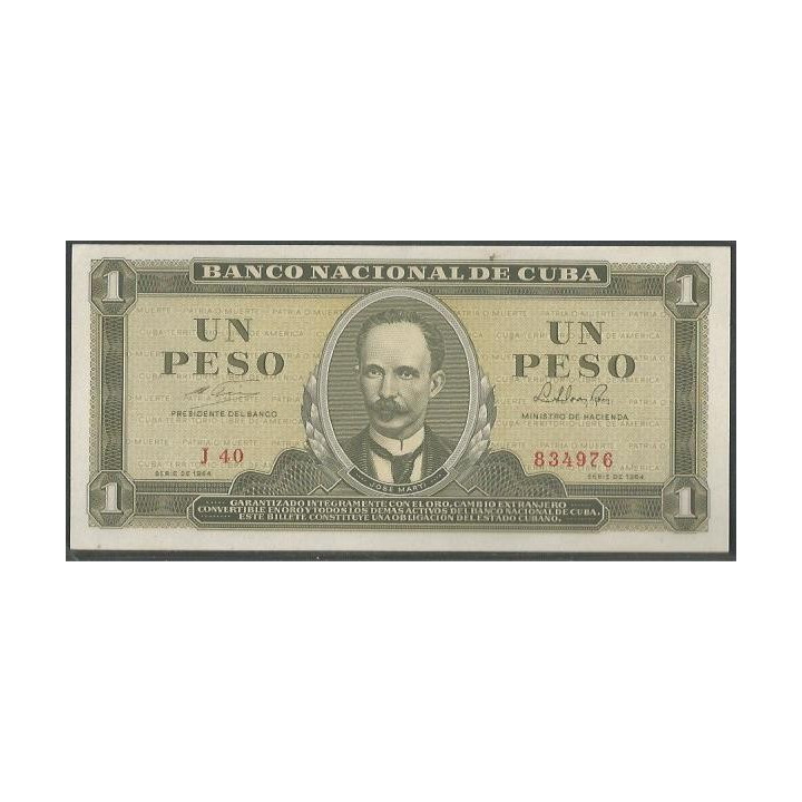 Cuba 1 Peso 1964 P94b