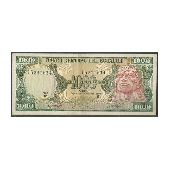 Ecuador 1.000 Sucres 29 Sep 1986 IP P125a