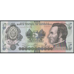 Honduras 5 Lempiras 20 Jun 2019 P98d