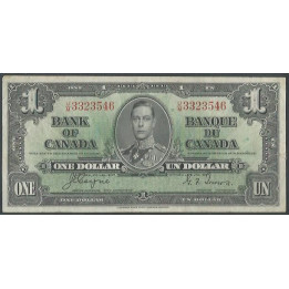 Canada 1 Dollar 2 Ene 1937 P58e