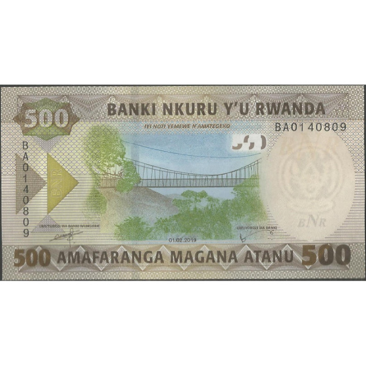 Rwanda 500 Amarafanga 1 Feb 2019 P42