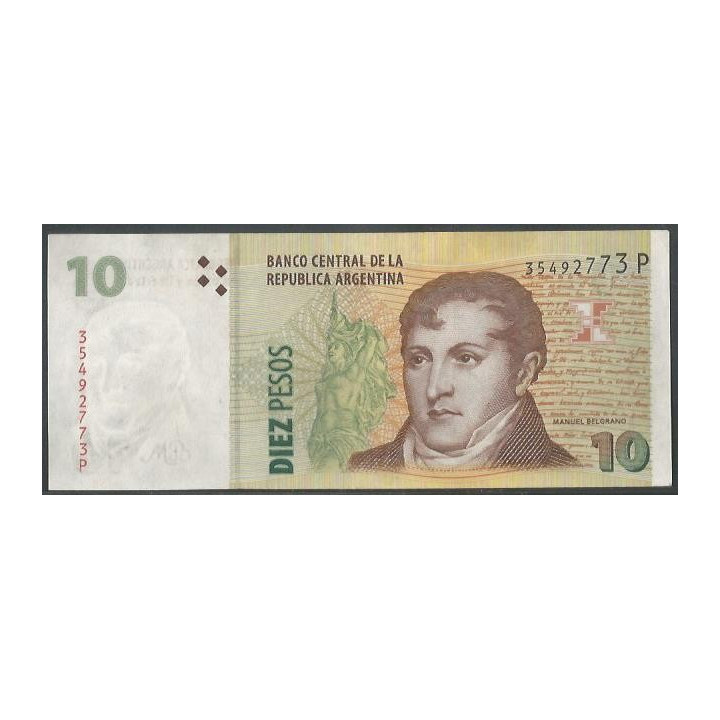 Argentina 10 Pesos ND2003 Serie P P354a