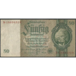 Alemania 50 Reichsmark 30 Mar 1933 P182a