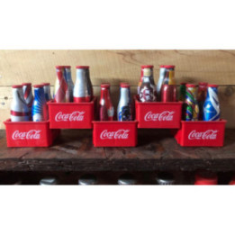 Set Minibotellas Aluminio Brasil 2014 con canastas - Colombia 2014