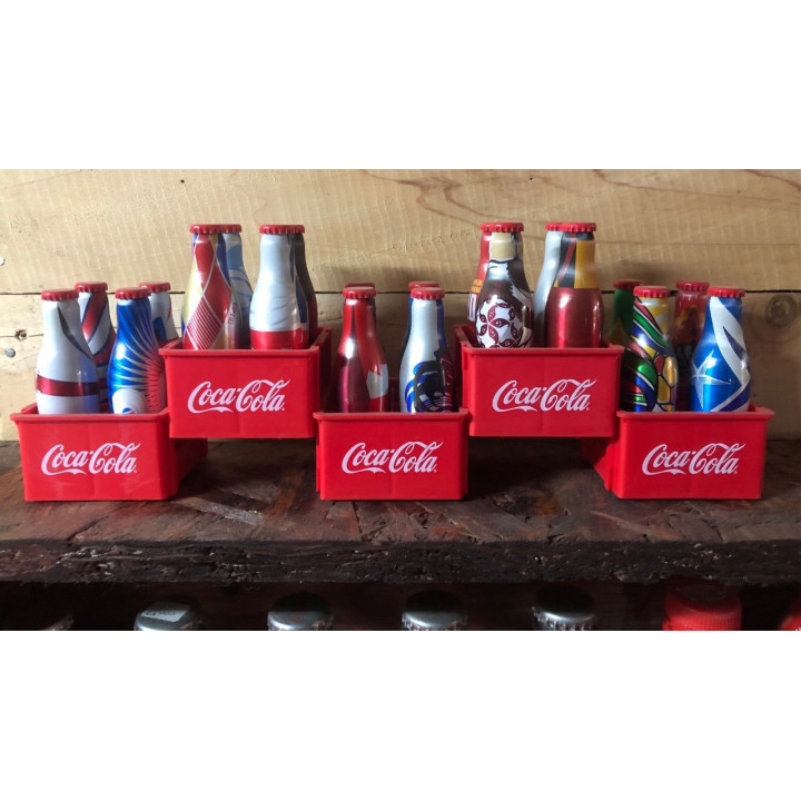 Set Minibotellas Aluminio Brasil 2014 con canastas - Colombia 2014
