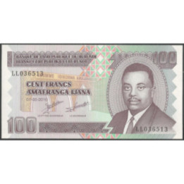 Burundi 100 Francs 1 May 2010 P44a