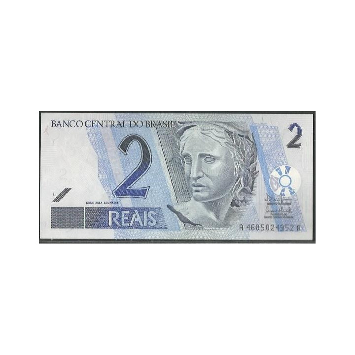 Brasil 2 Reales ND2001- Firma 40 A P249b