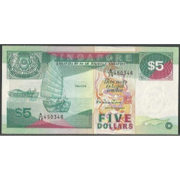 Singapur 5 Dollars ND1989 P35