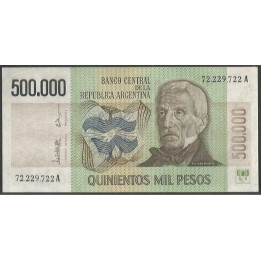 Argentina 500.000 Pesos ND1980-83 Serie A P309
