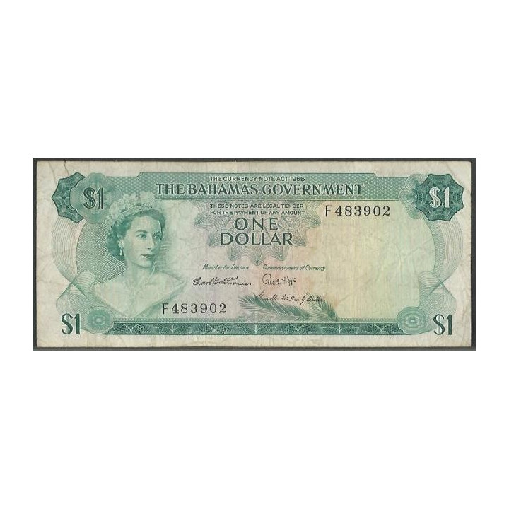 Bahamas 1 Dollar L1965 P18b